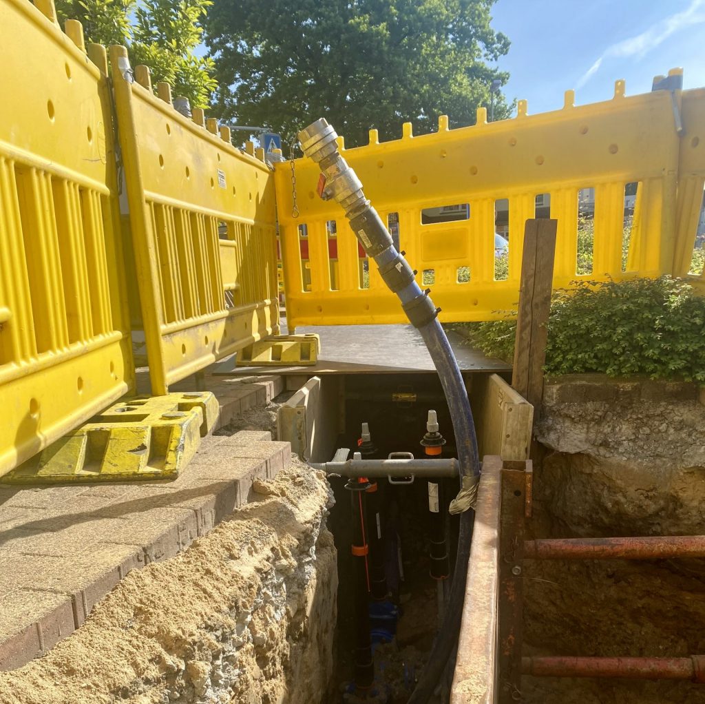 Wasserverband Baustelle Leitungen 01